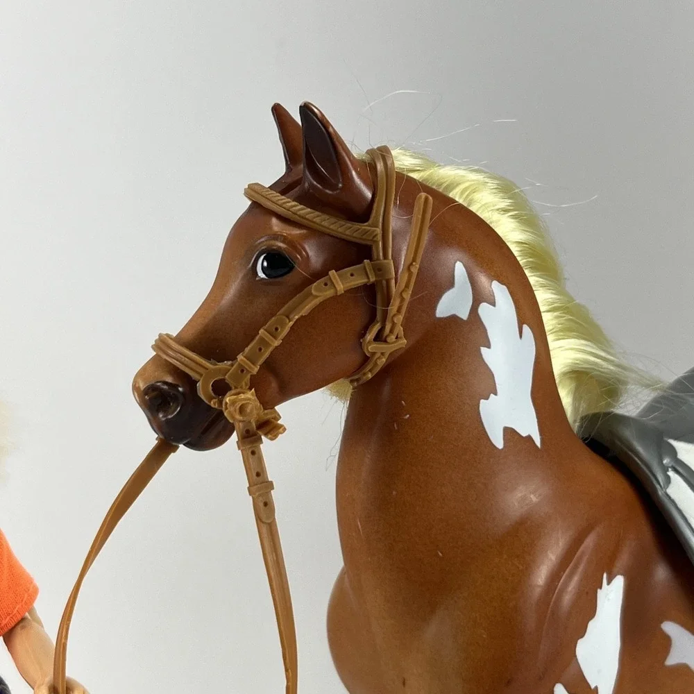 Breyer Palomino Horse & Natalie Doll Little Debbie‎ Pony Toy Lot Spotted Blonde